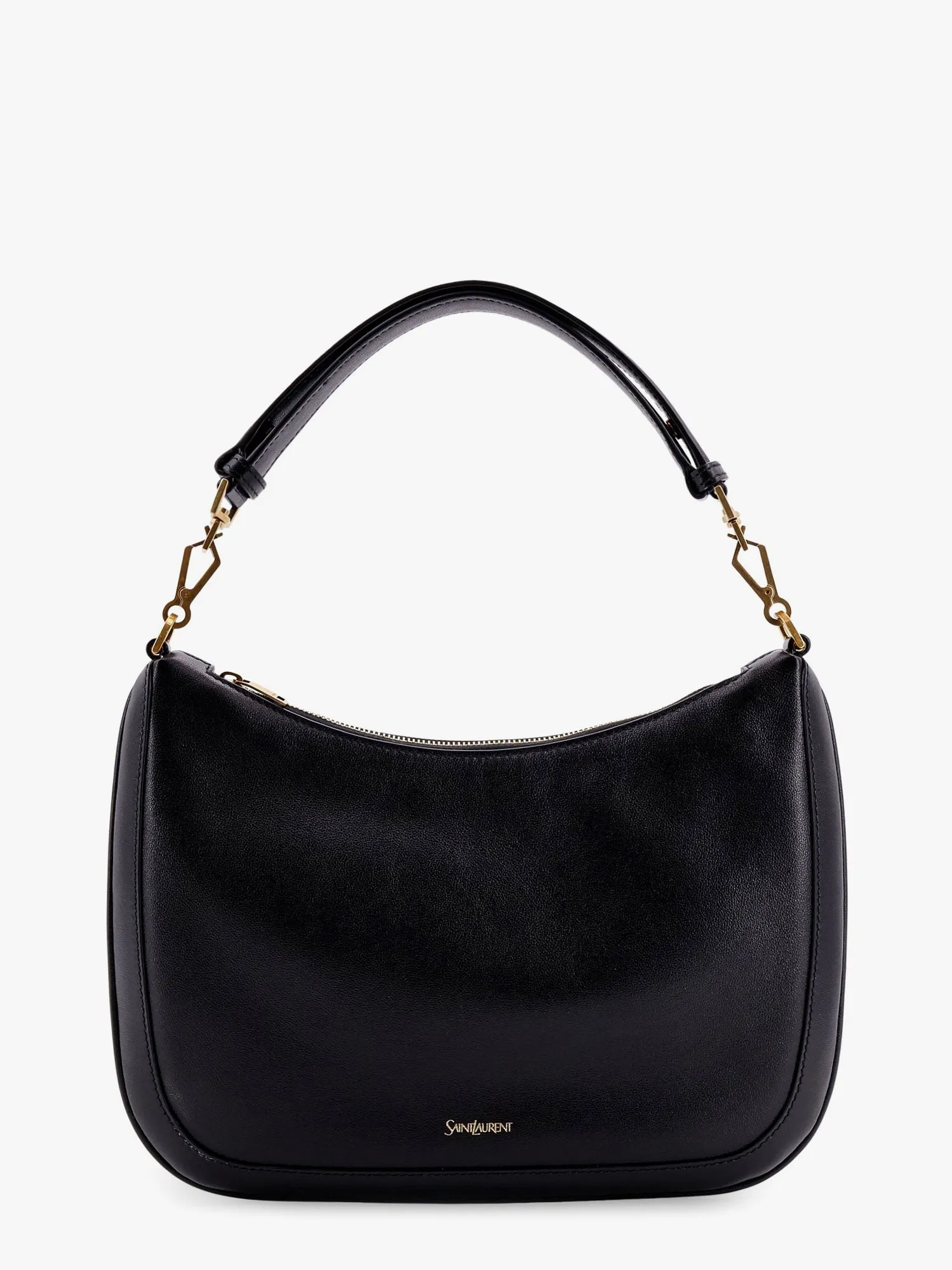 Saint Laurent Leather Shoulder Bag With Frontal Logo