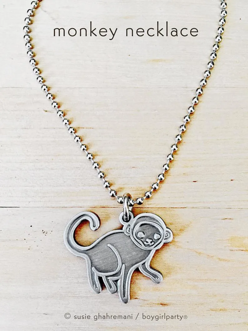 Sale: Monkey Necklace by boygirlparty