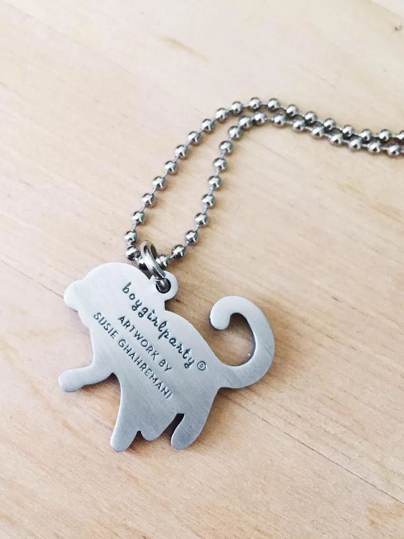 Sale: Monkey Necklace by boygirlparty