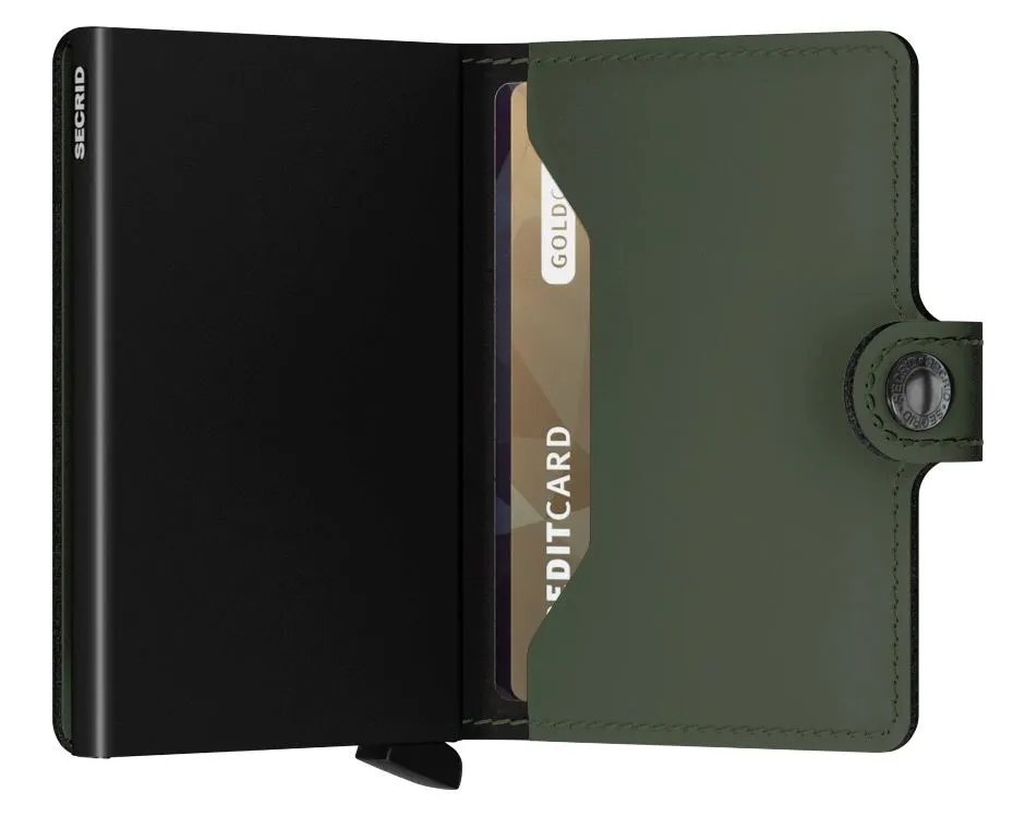 SECRID Miniwallet Matte - Green - Black