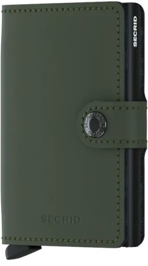 SECRID Miniwallet Matte - Green - Black
