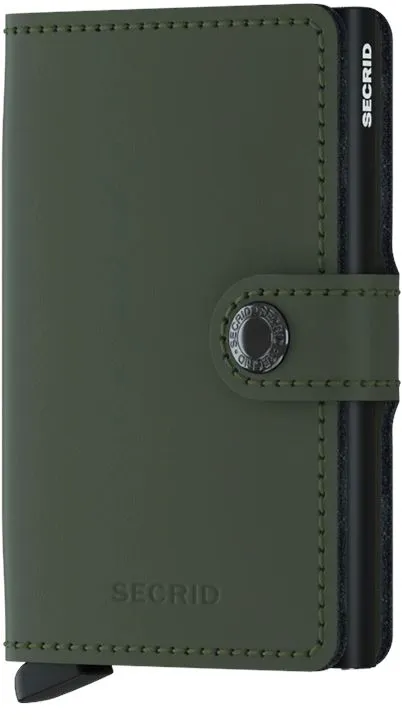 SECRID Miniwallet Matte - Green - Black