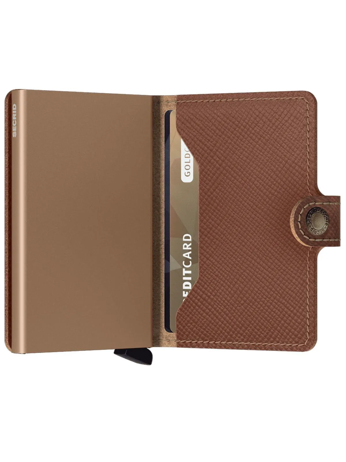 Secrid Miniwallet Saffiano Caramel