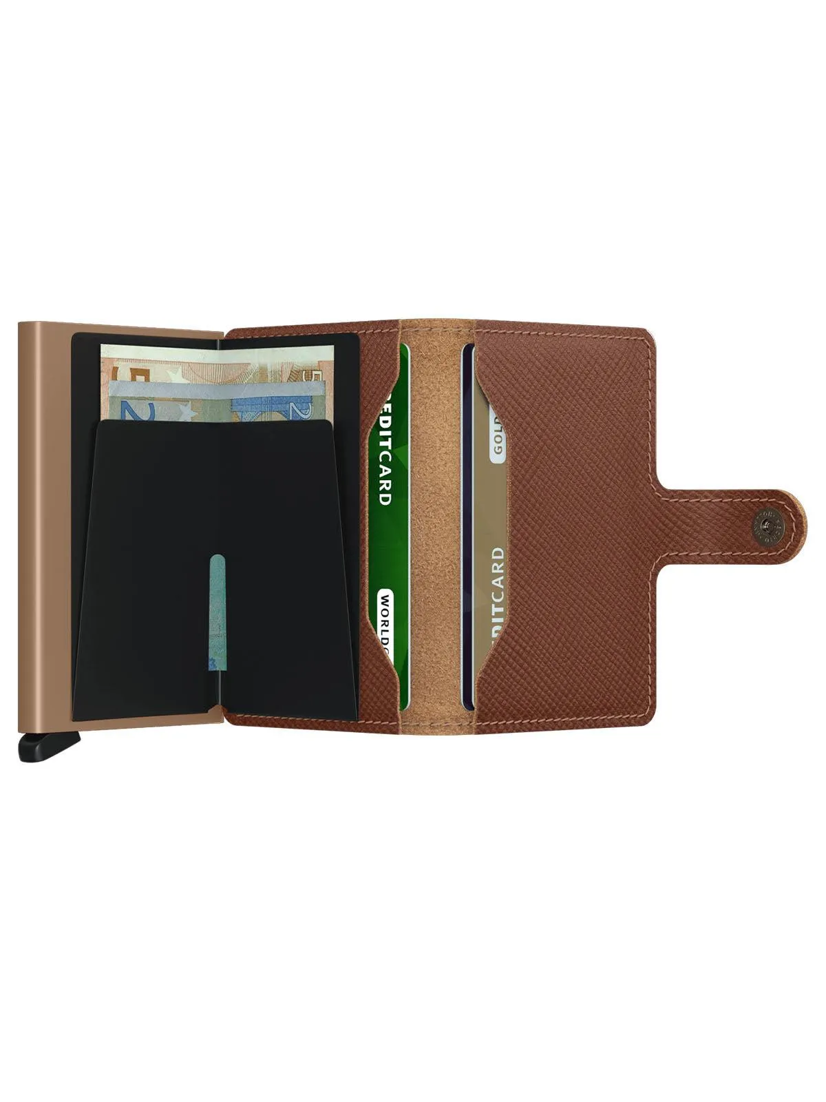Secrid Miniwallet Saffiano Caramel