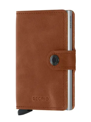 Secrid Miniwallet Vintage Cognac Silver