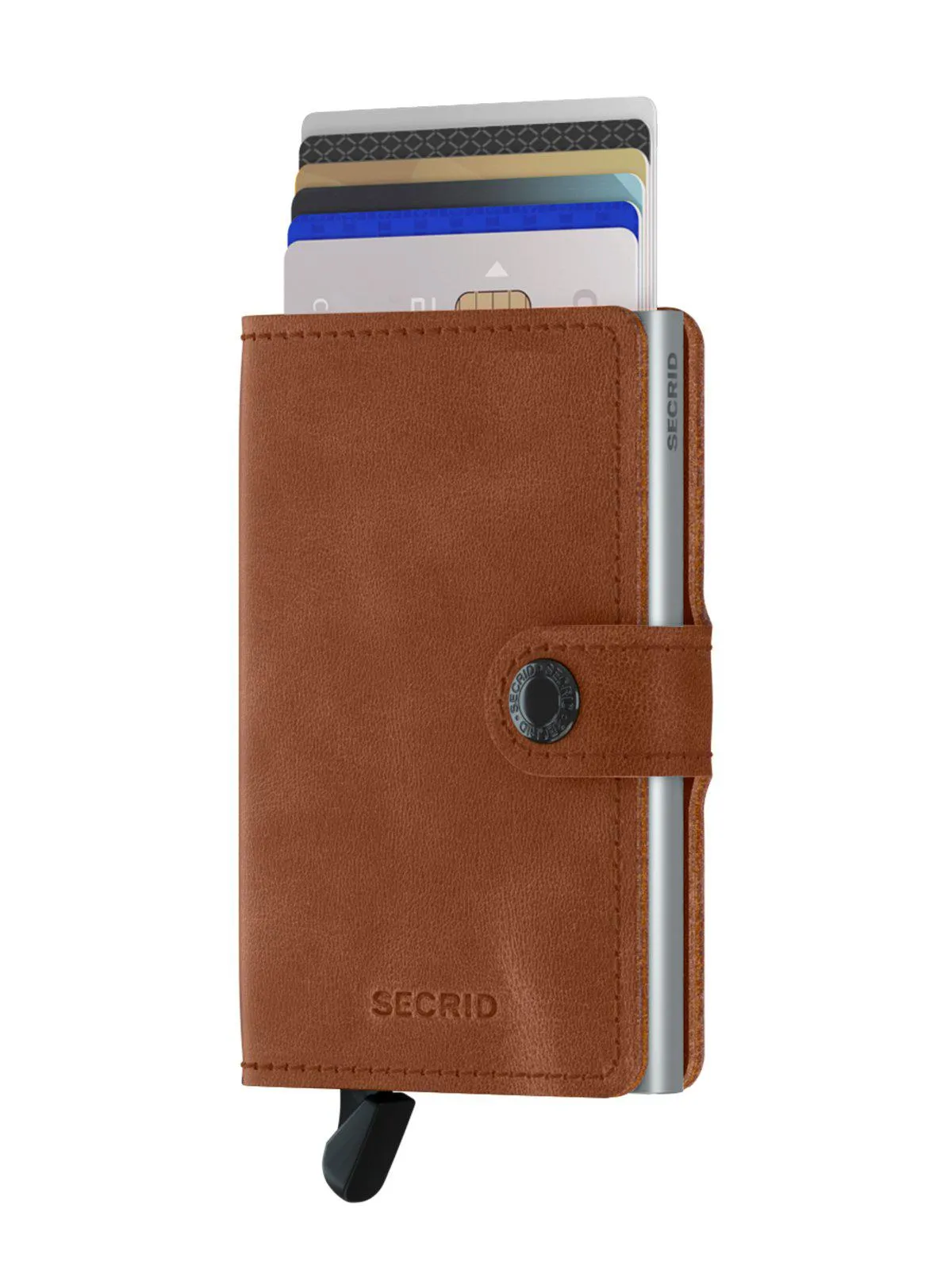 Secrid Miniwallet Vintage Cognac Silver