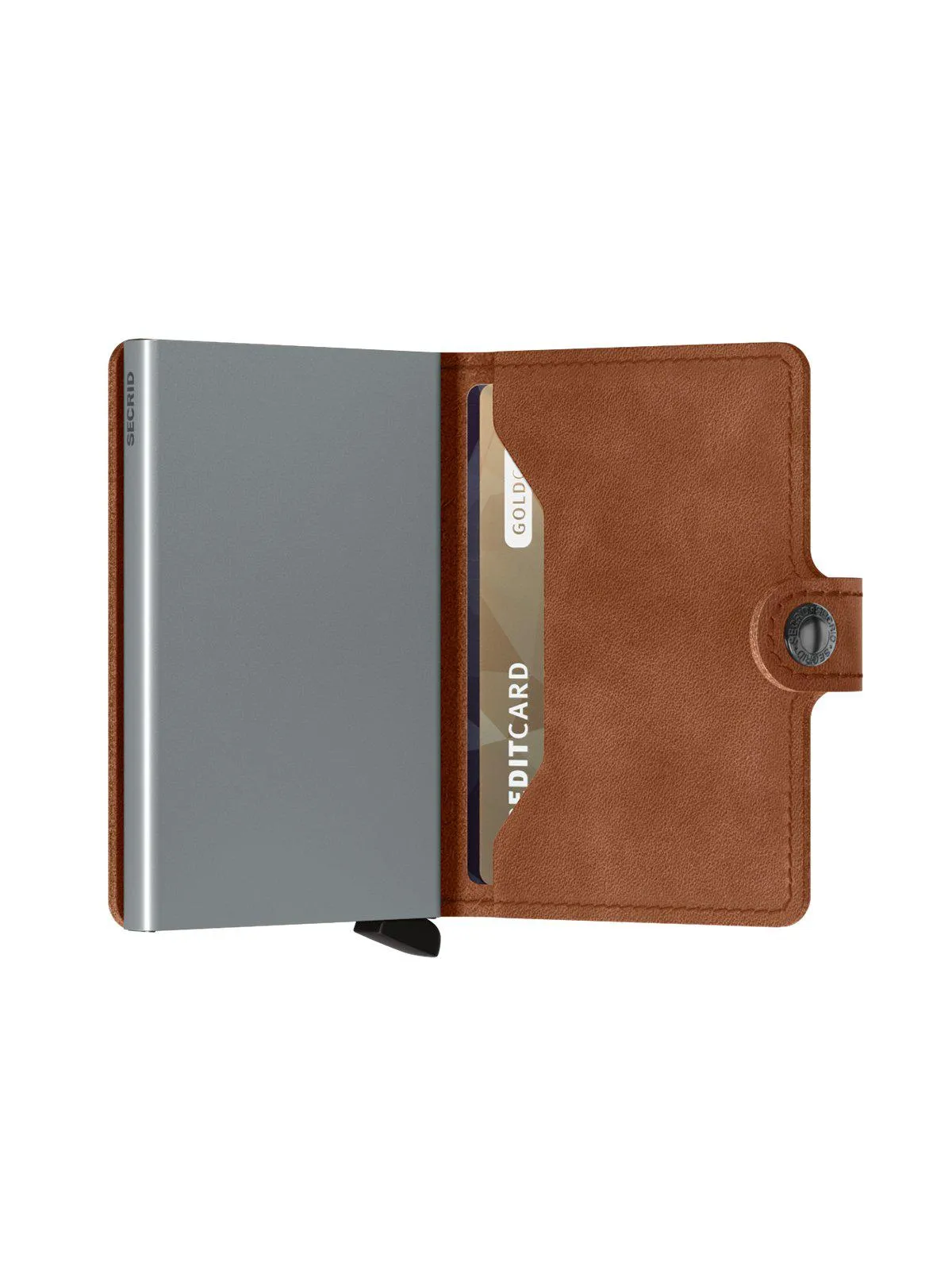 Secrid Miniwallet Vintage Cognac Silver