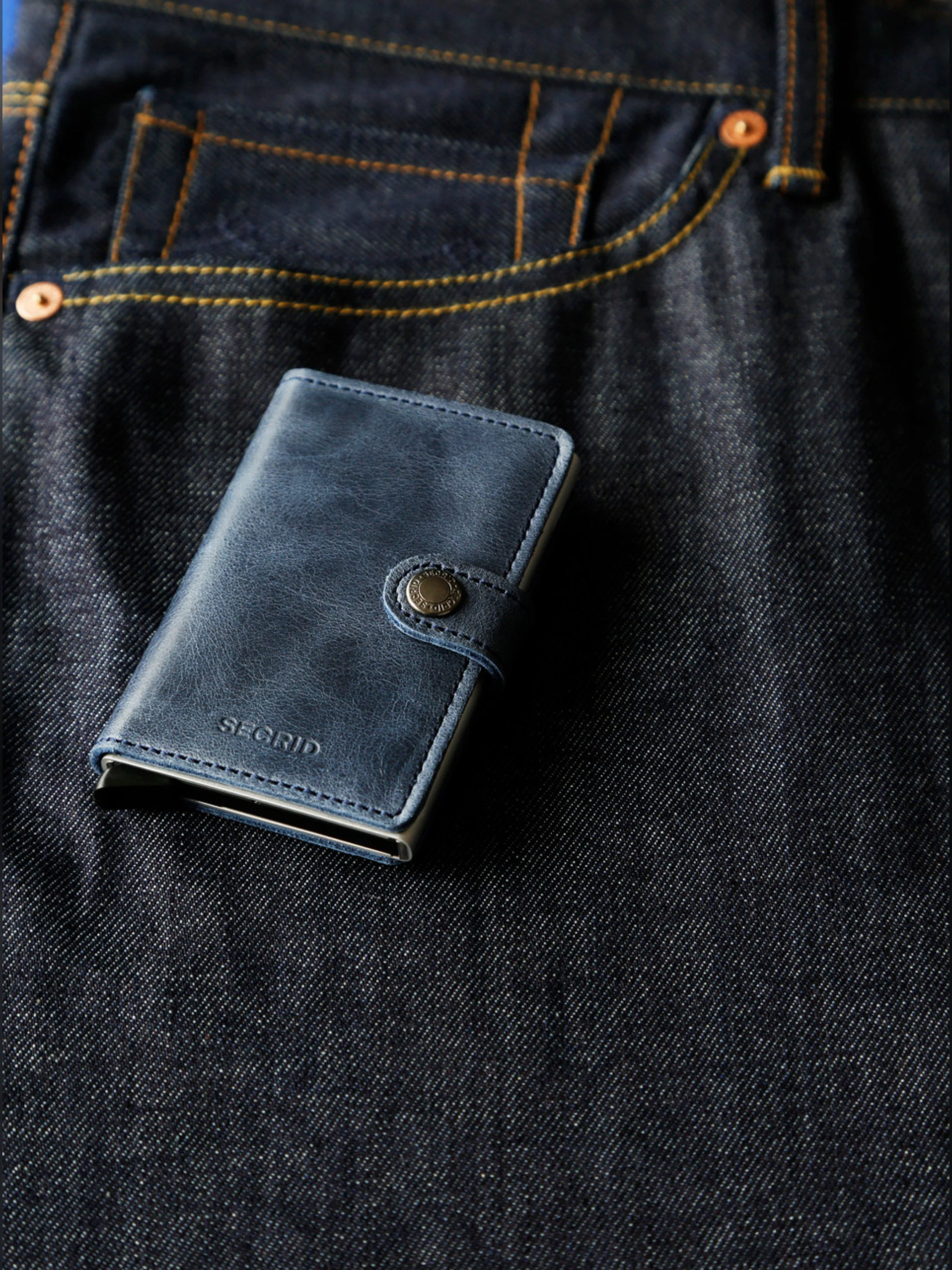 Secrid Miniwallet Vintage Cognac Silver