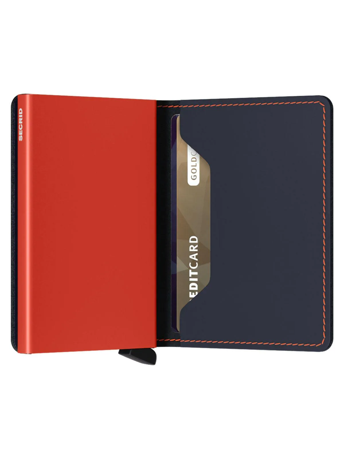 Secrid Slimwallet Matte Nightblue Orange