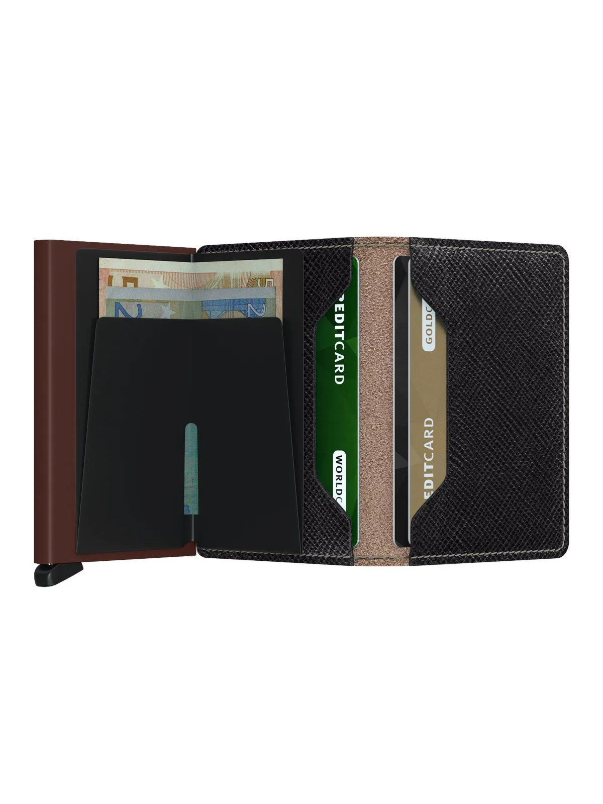 Secrid Slimwallet Saffiano Brown