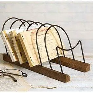 Set of 2 Rustic Letter Holders