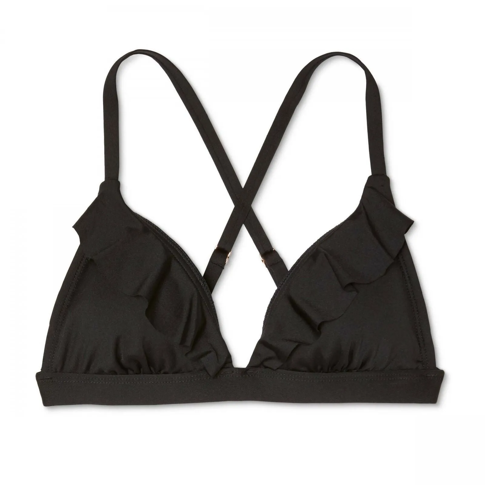 Shade & Shore Women's Ruffle Bralette Bikini Top