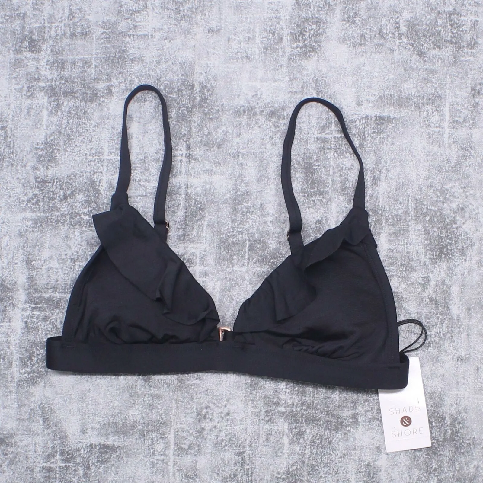 Shade & Shore Women's Ruffle Bralette Bikini Top