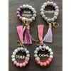 Silicone Bead Keychain Wristlet