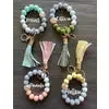 Silicone Bead Keychain Wristlet