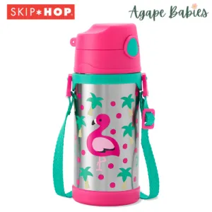 Skip Hop Zoo Insulated Stainless Steel Bottle 360ml - Flamingo