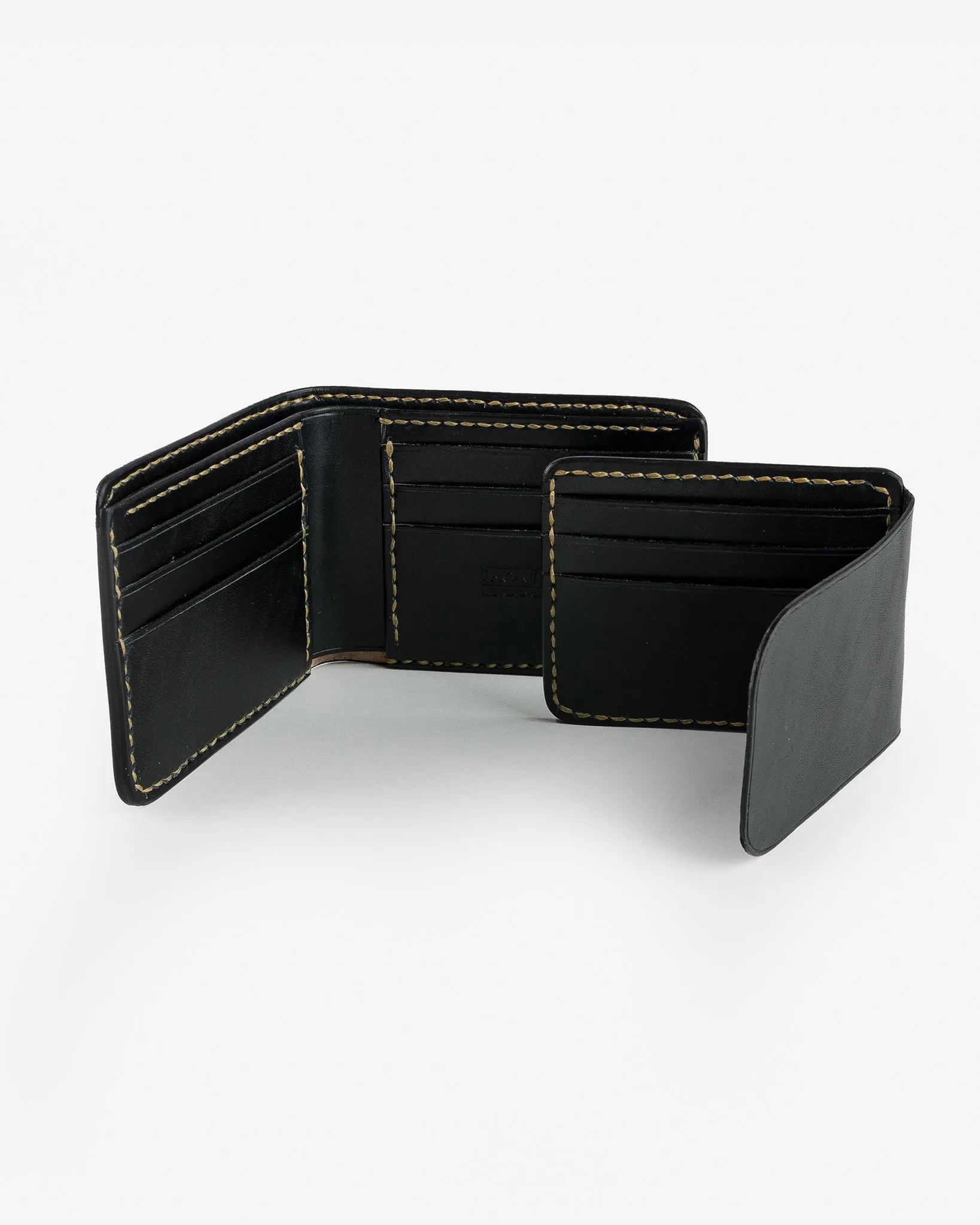 Slimline Small Shell Cordovan Wallet - Black