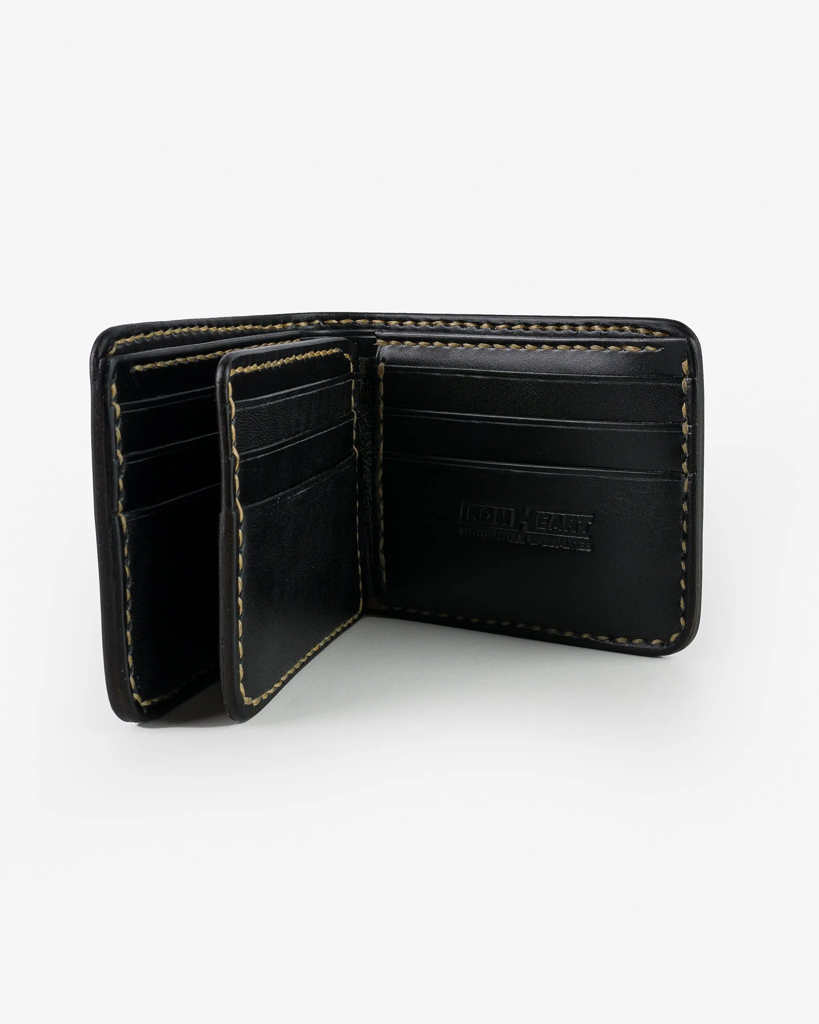 Slimline Small Shell Cordovan Wallet - Black
