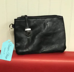 Small Black Wristlet
