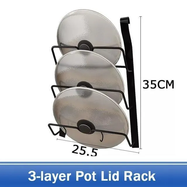 Stainless Steel DIY Wall Hanging Kitchen Racks and Organizer
