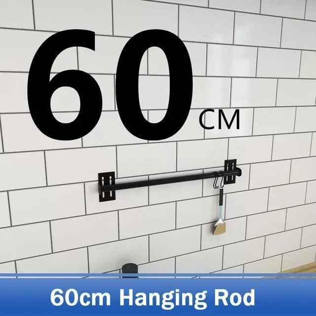 Stainless Steel DIY Wall Hanging Kitchen Racks and Organizer