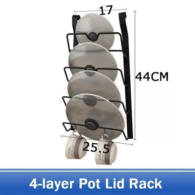 Stainless Steel DIY Wall Hanging Kitchen Racks and Organizer