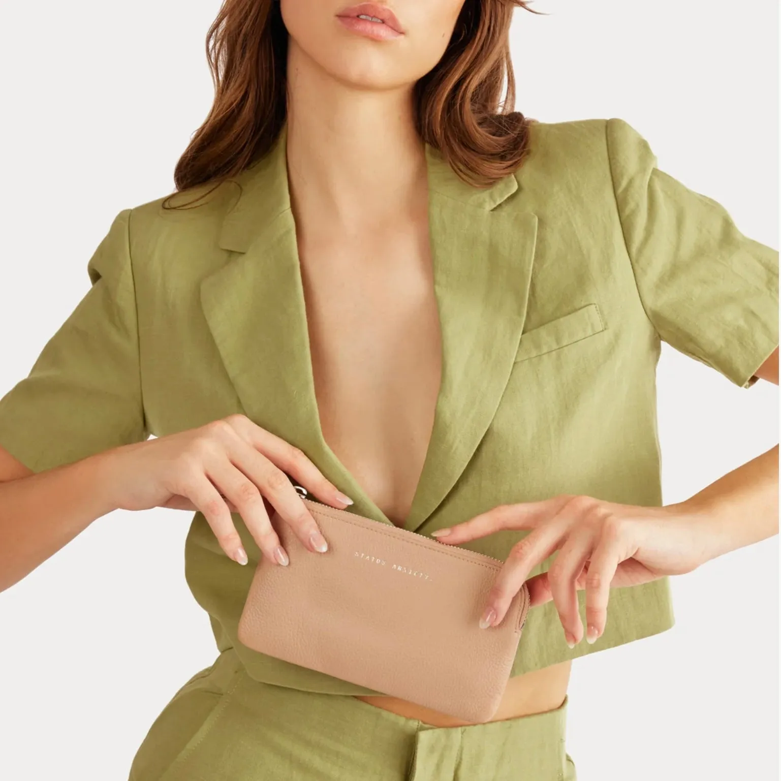 Status Anxiety II SMOKE and MIRRORS Wallet - dusty pink