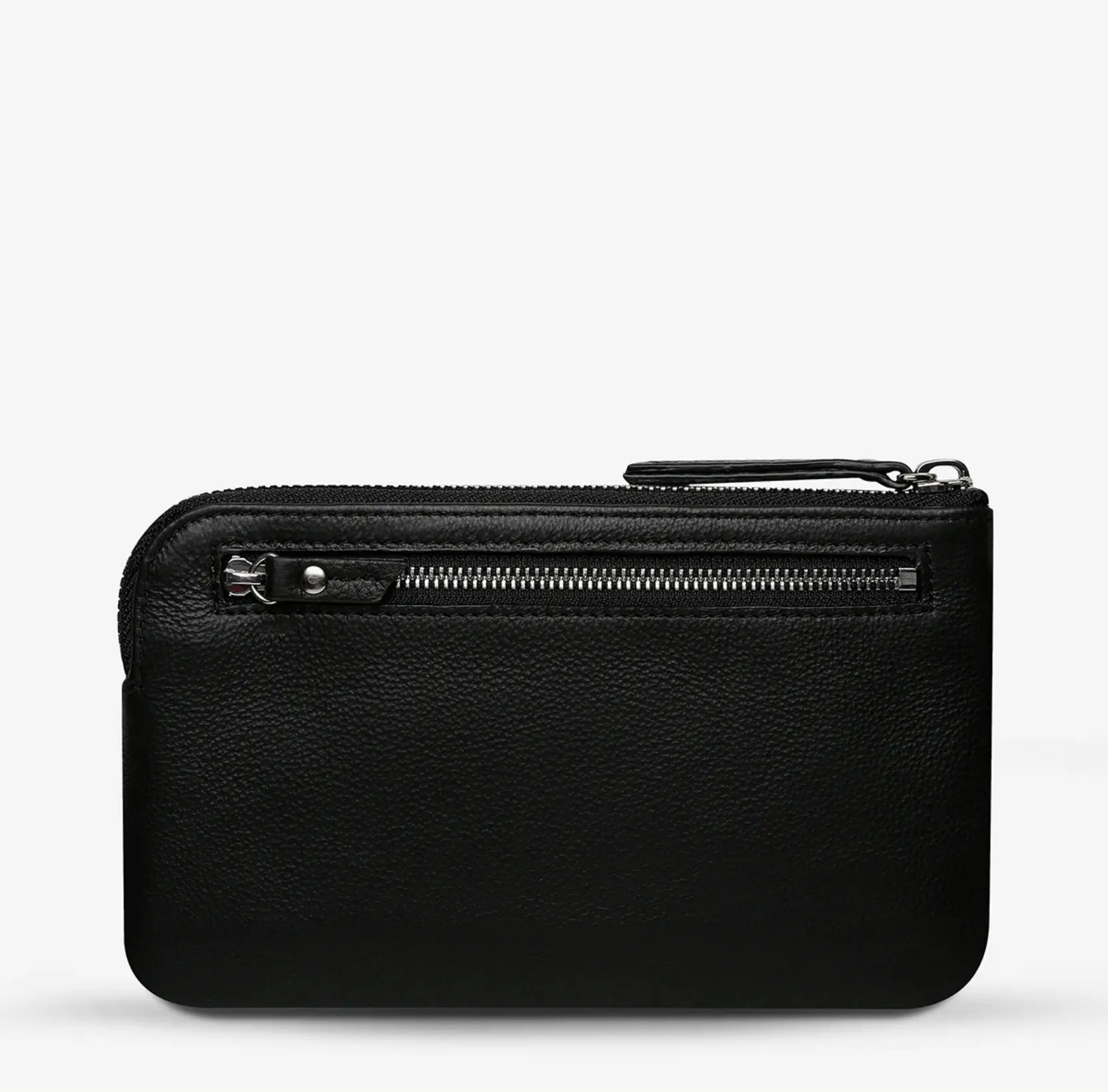 Status Anxiety II SMOKE and MIRRORS zip wallet - black