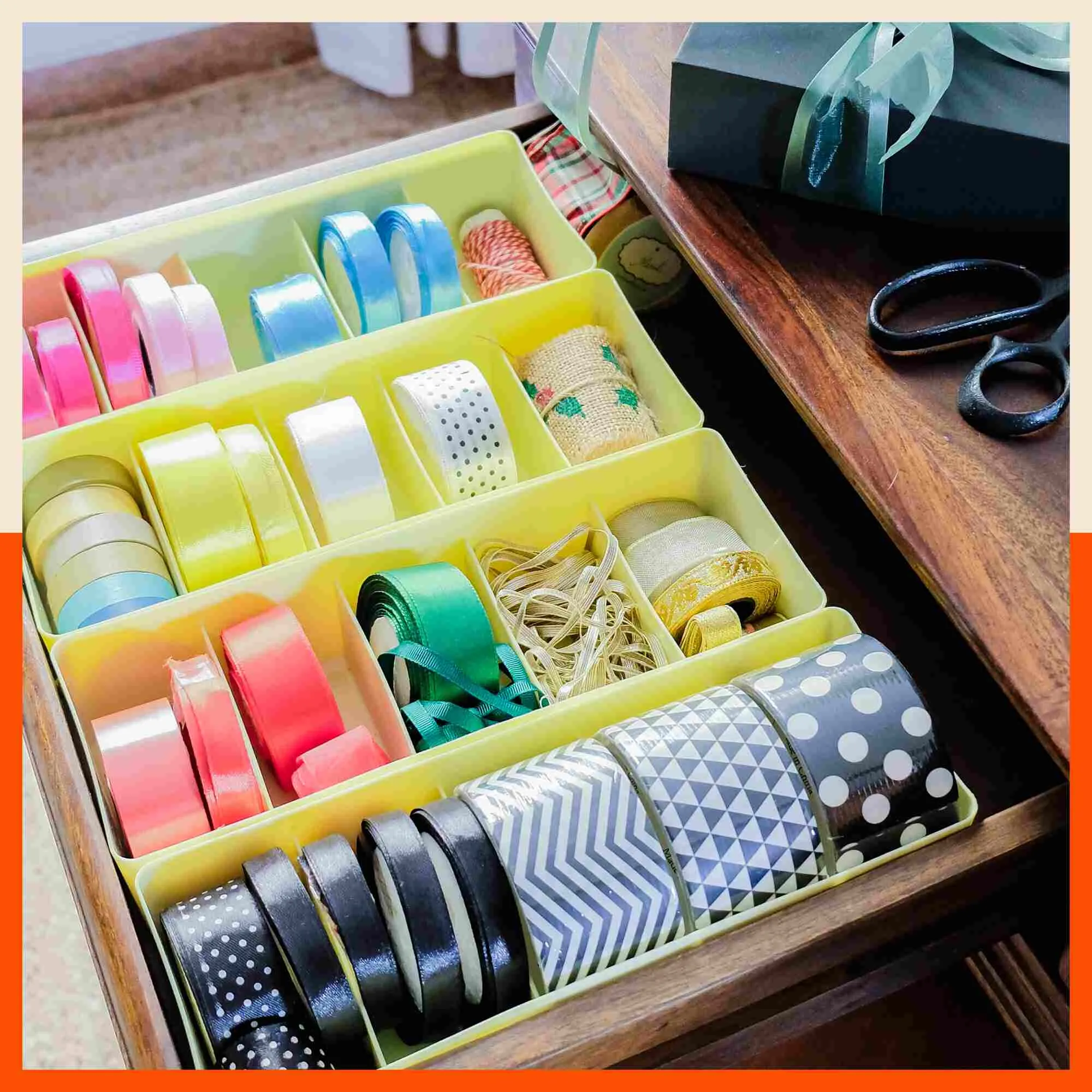Stomo Dori Multi-Purpose Stackable Drawer Organizer For Home | Ivory - Set of 12