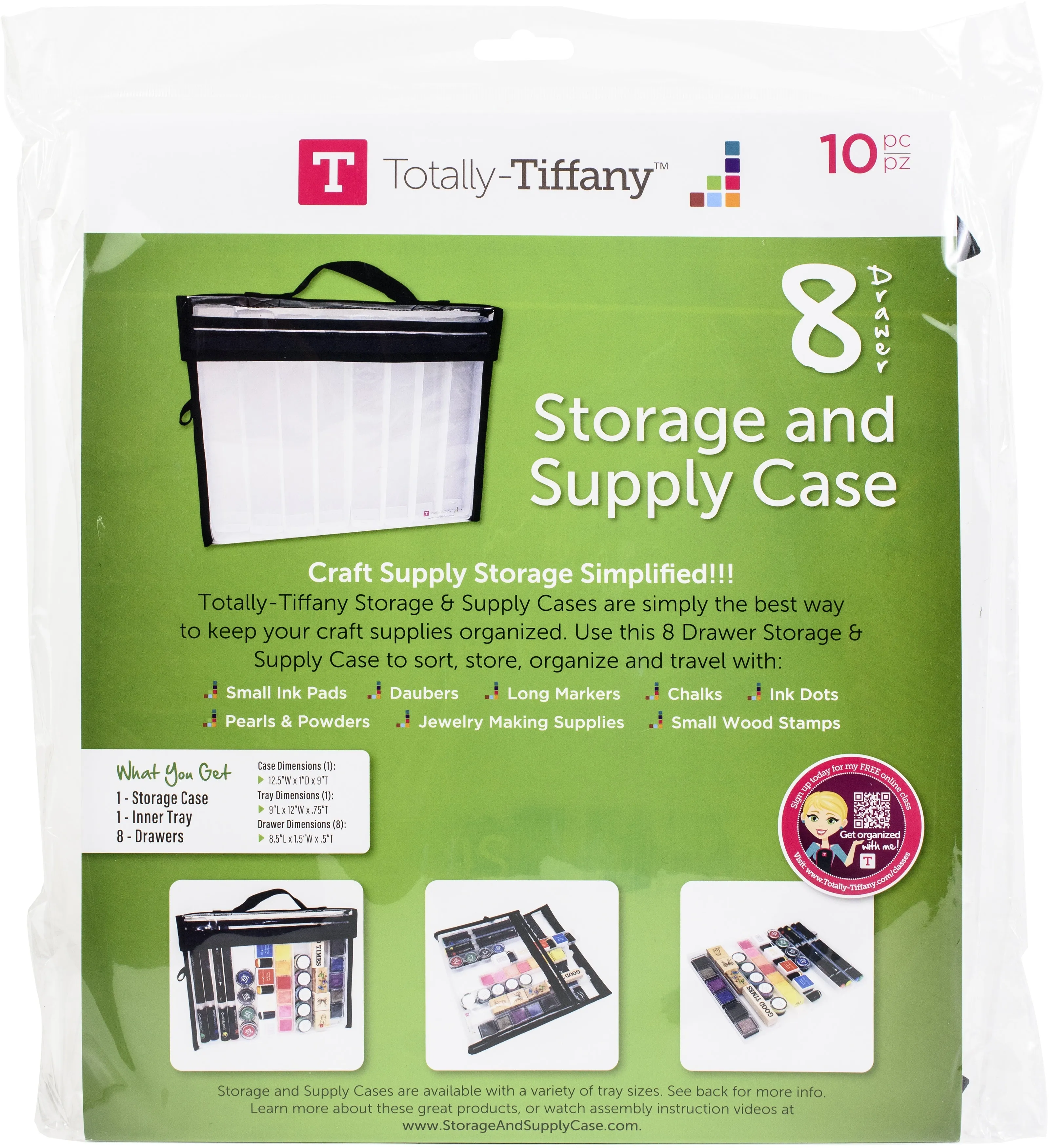 Storage & Supply Case, 8 Drawers