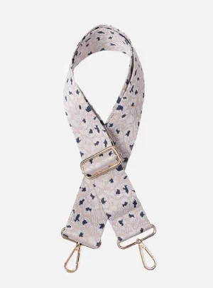 Stp Adjustable Guitar Strap-Leopard/Taupe/Gray