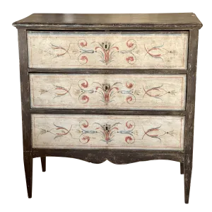 Swedish Chest of Drawers, early 19th Century, Charming Original paint