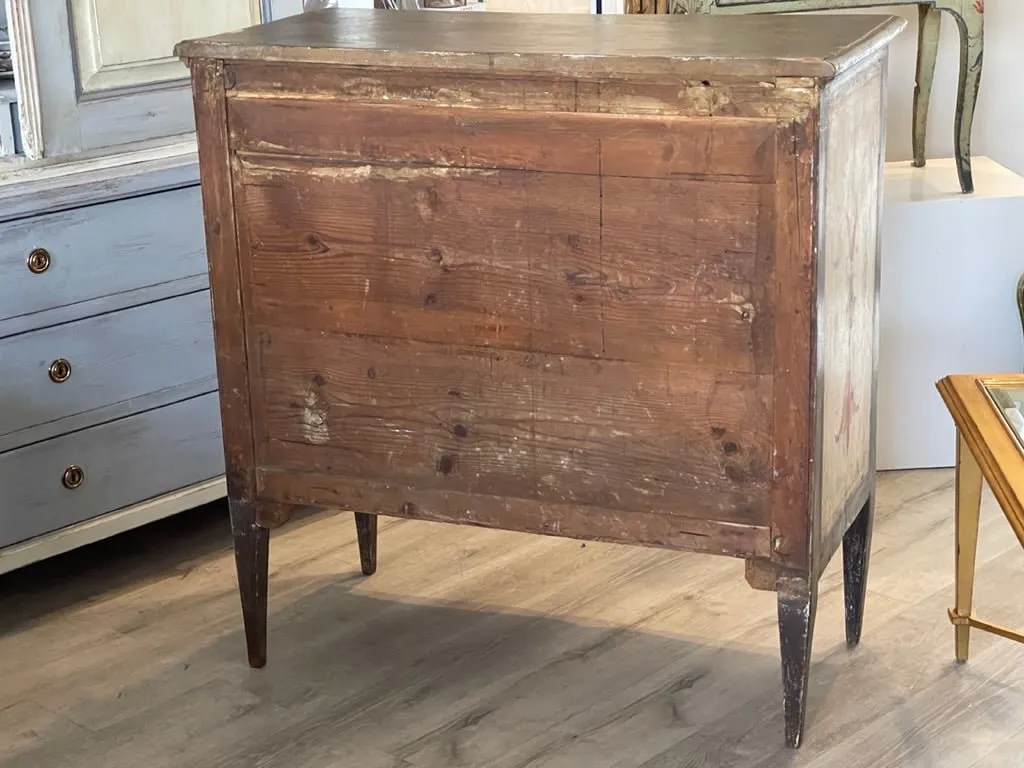 Swedish Chest of Drawers, early 19th Century, Charming Original paint