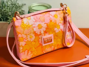 The Bend and Snap Clutch in Orange Floral