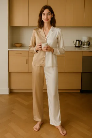 THE BI-COLOR CREAM PANTS