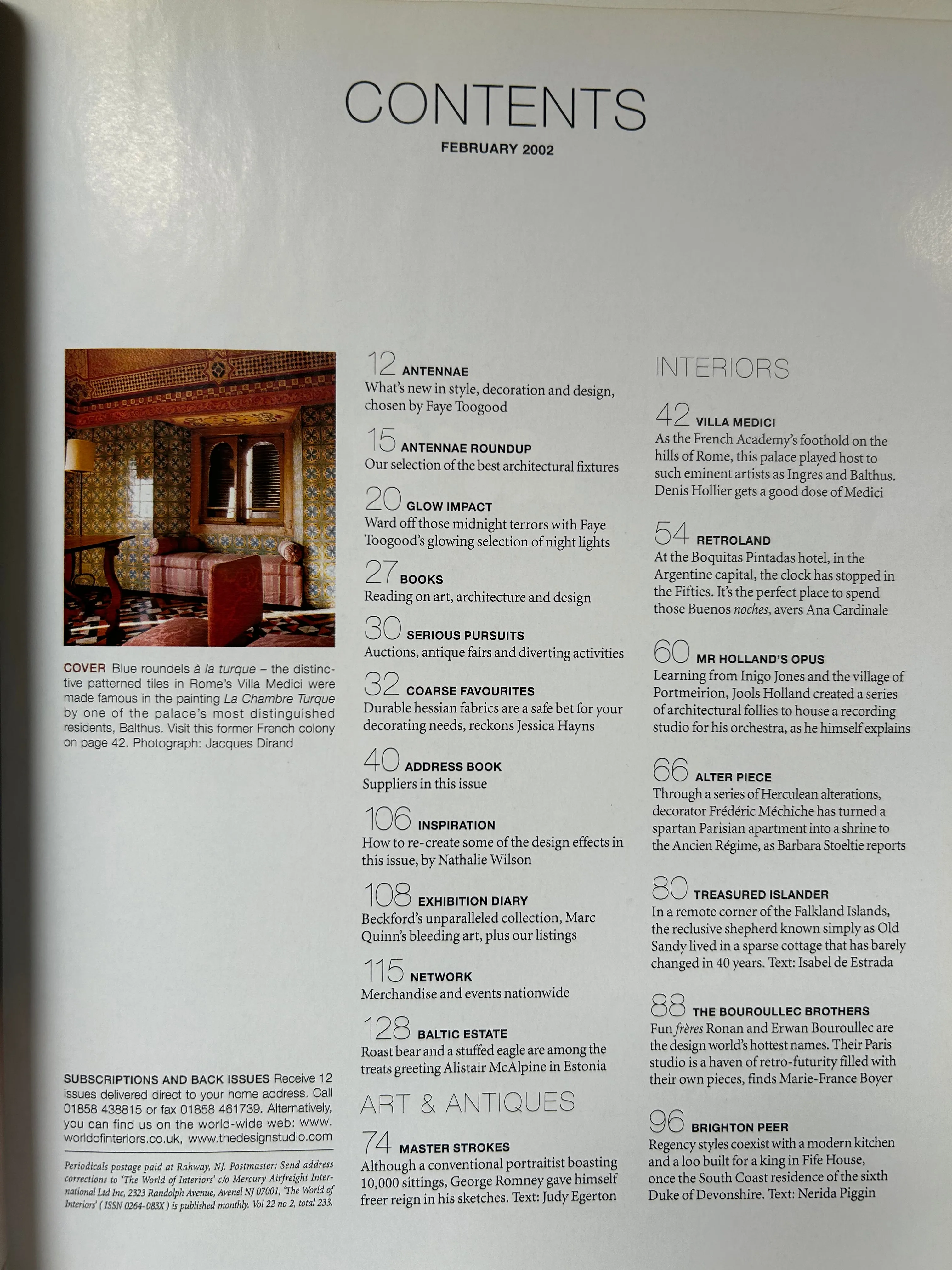 The World of Interiors - February 2002