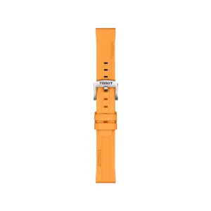 Tissot Official Orange Silicone Strap Lugs 18 mm T852047452