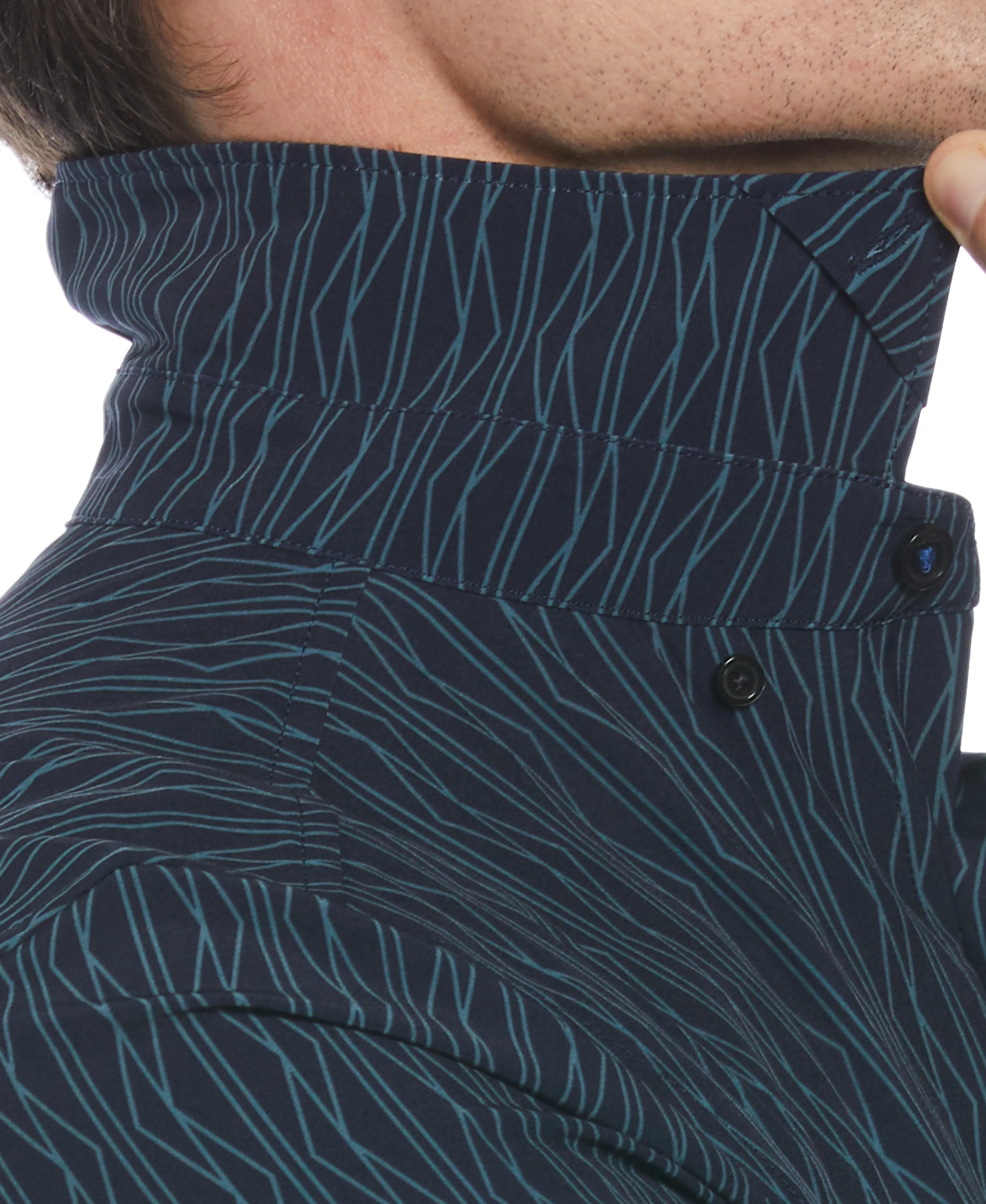 Total Stretch Geo Print Shirt