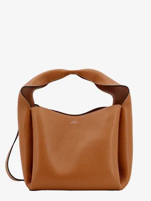 Toteme Leather Bucket Bag With Contrasting Stitching