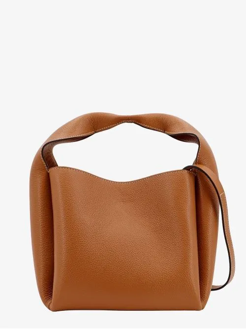Toteme Leather Bucket Bag With Contrasting Stitching