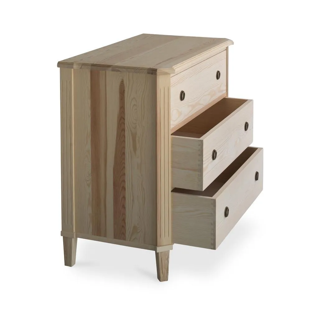 Tullgarn Gustavian Three Drawer Chest