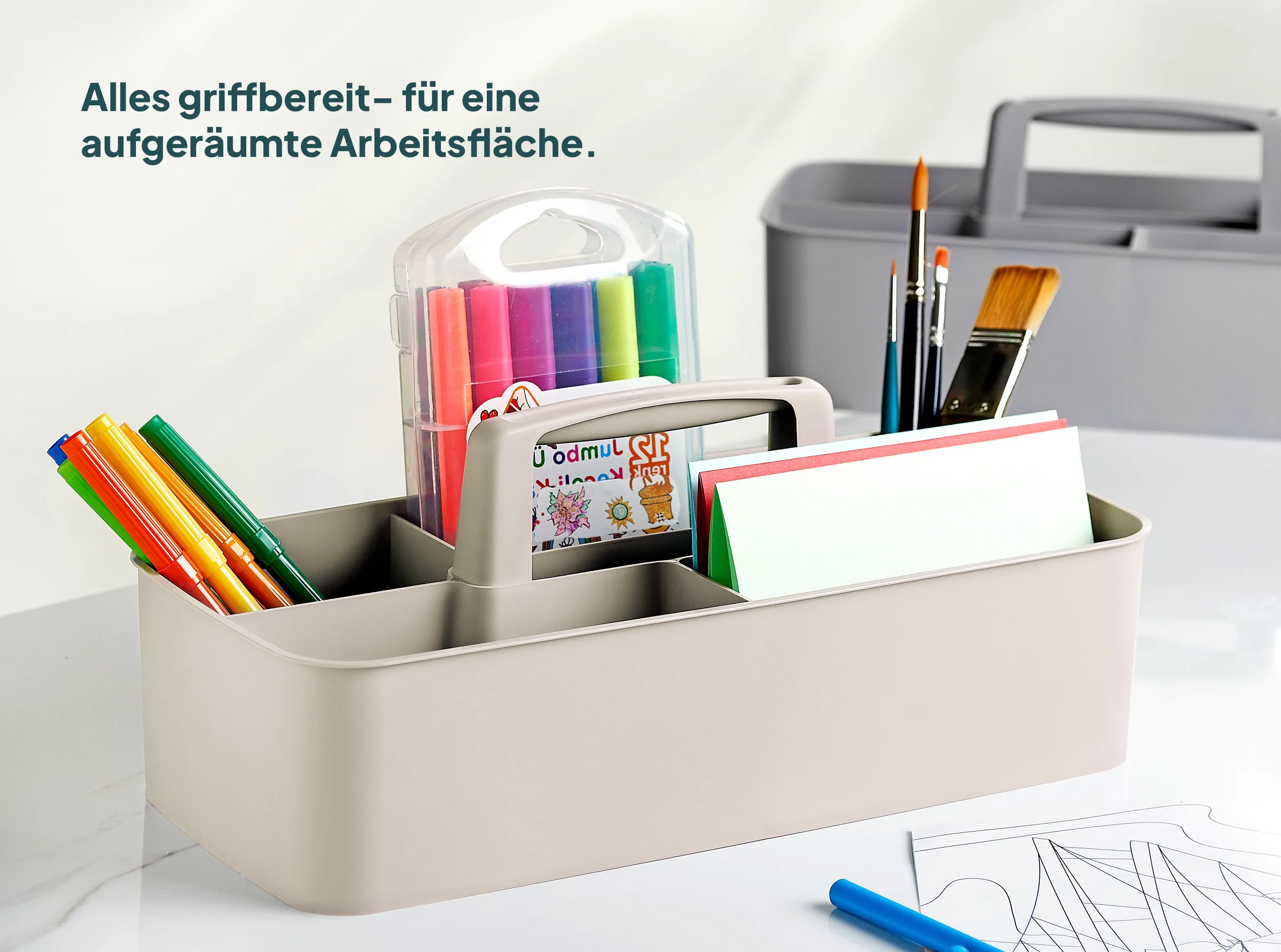 uandu Mehrzweck Korb Organizer - Hellblau