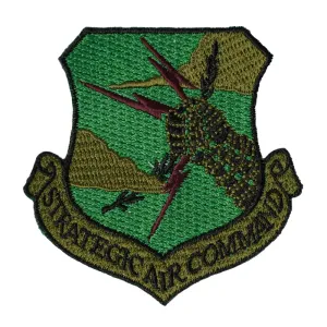 US Military USAF Strategic Air Command Subdued Iron On Patch