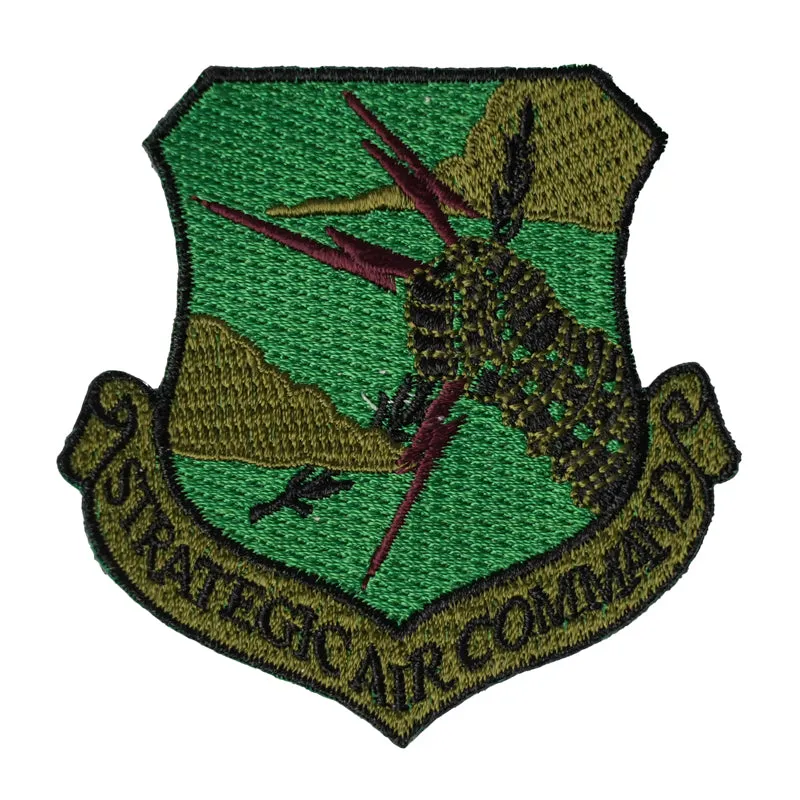 US Military USAF Strategic Air Command Subdued Iron On Patch