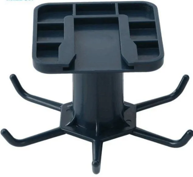 Utensil Holder Hanging Rack 6-Hooks - Under Shelf & Cabinet Kitchen Organizer