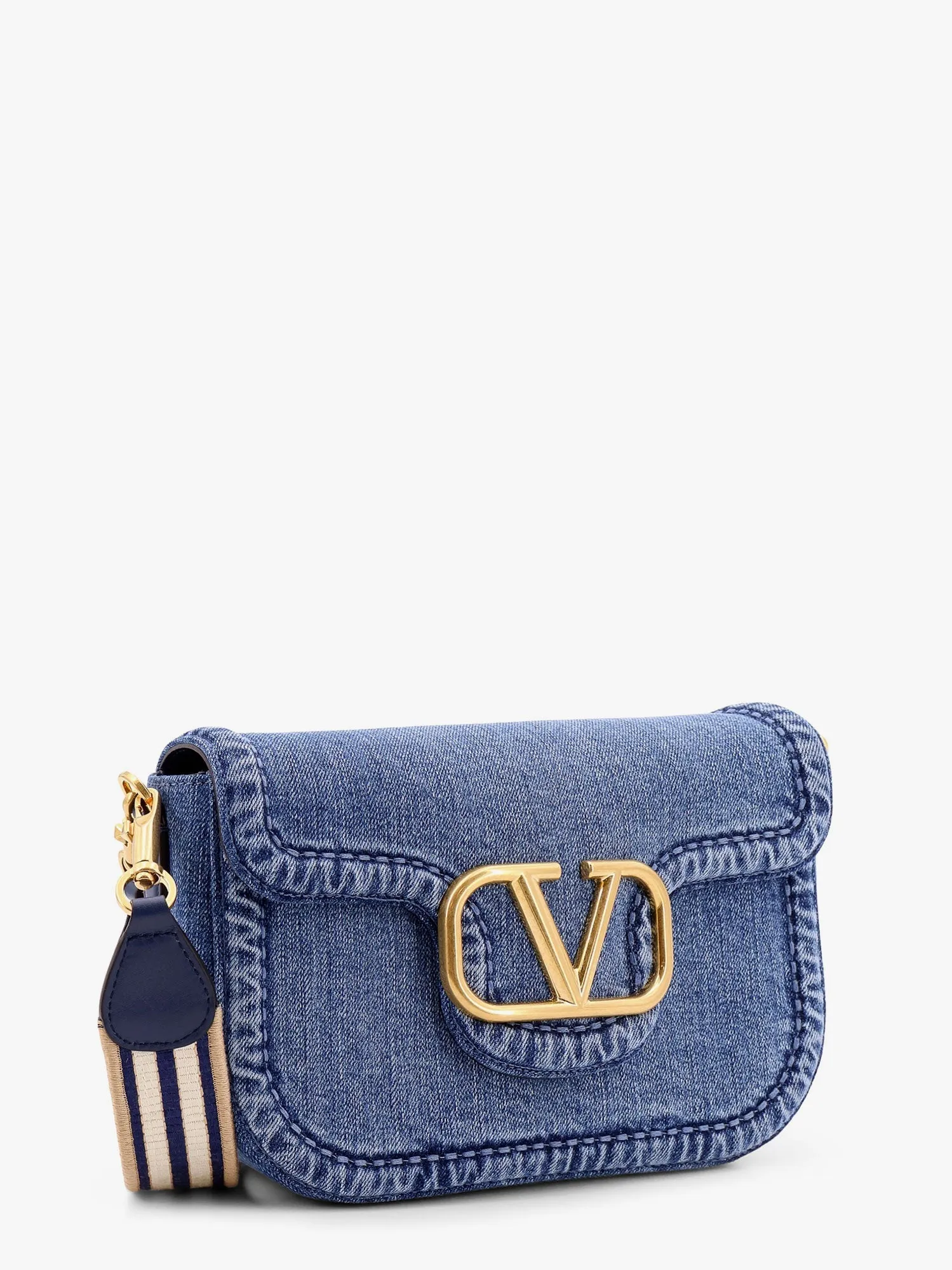 Valentino Garavani Alltime Valentino Garavani Denim Shoulder Bag