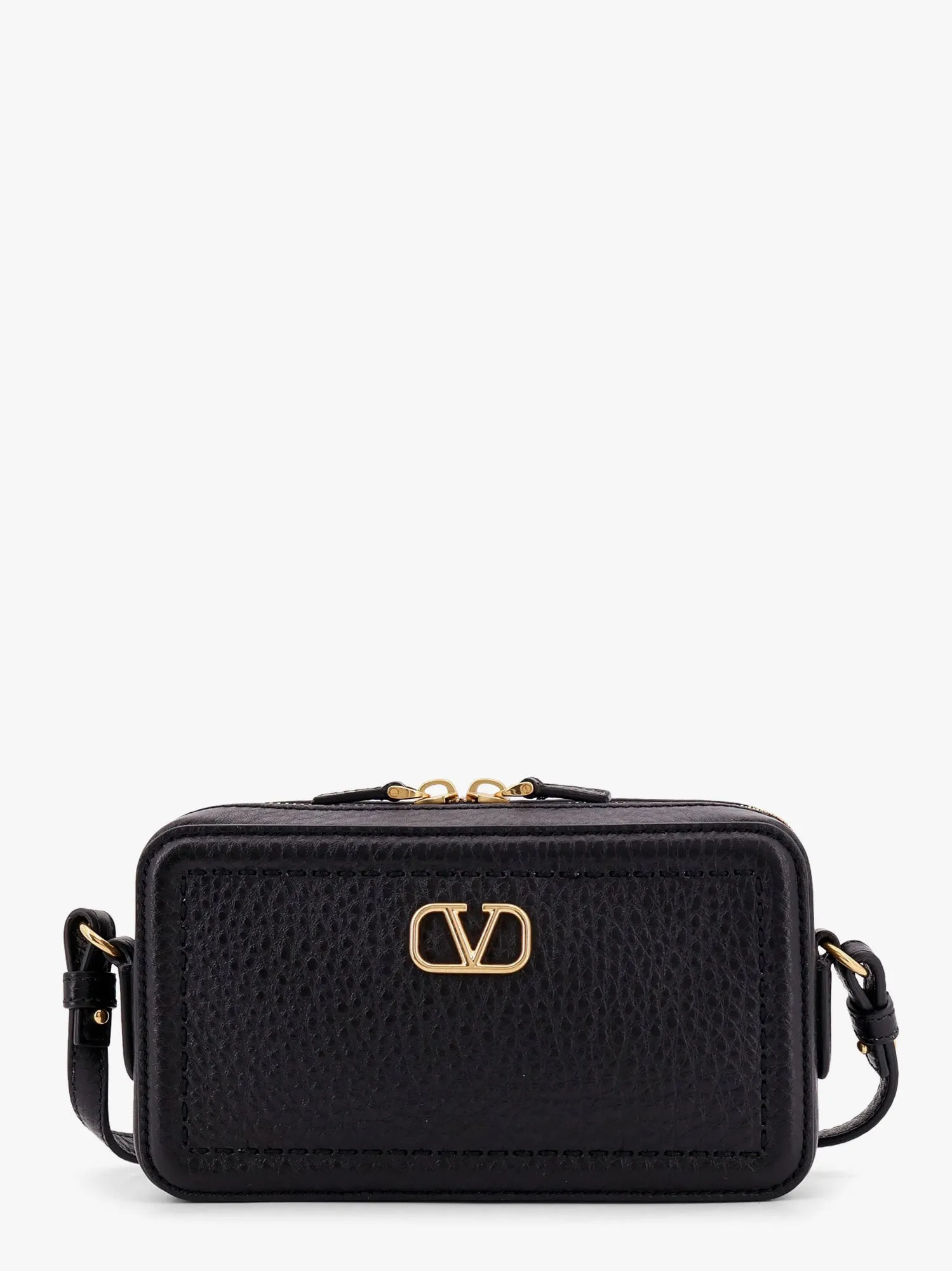 Valentino Garavani Valentino Garavani Alltime Leather Shoulder Bag With Vlogo Signature Detail