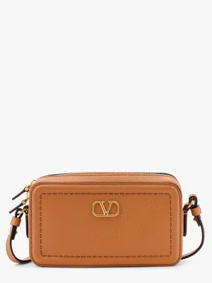 Valentino Garavani Valentino Garavani Alltime Leather Shoulder Bag With Vlogo Signature Detail