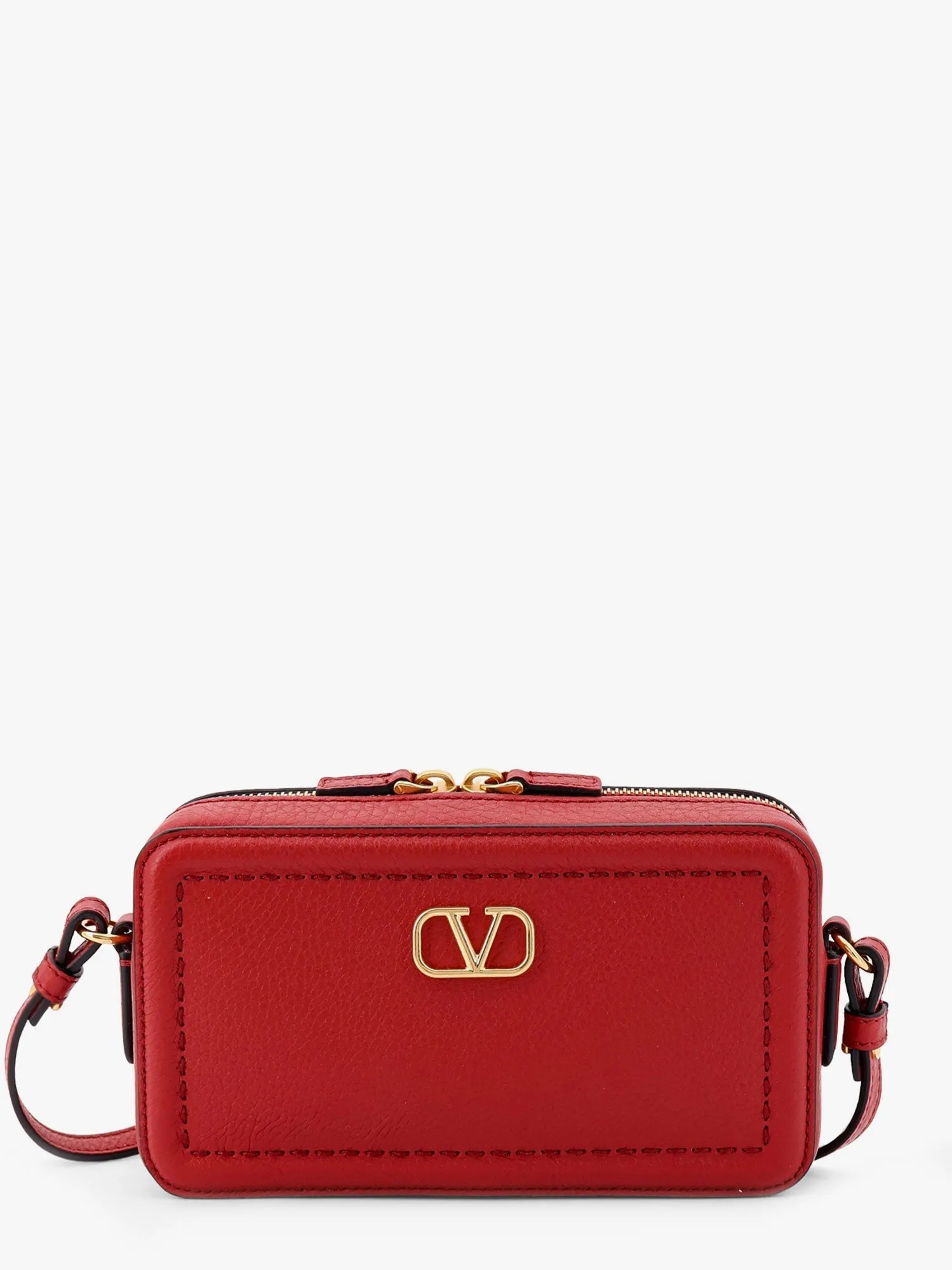 Valentino Garavani Valentino Garavani Alltime Leather Shoulder Bag With Vlogo Signature Detail
