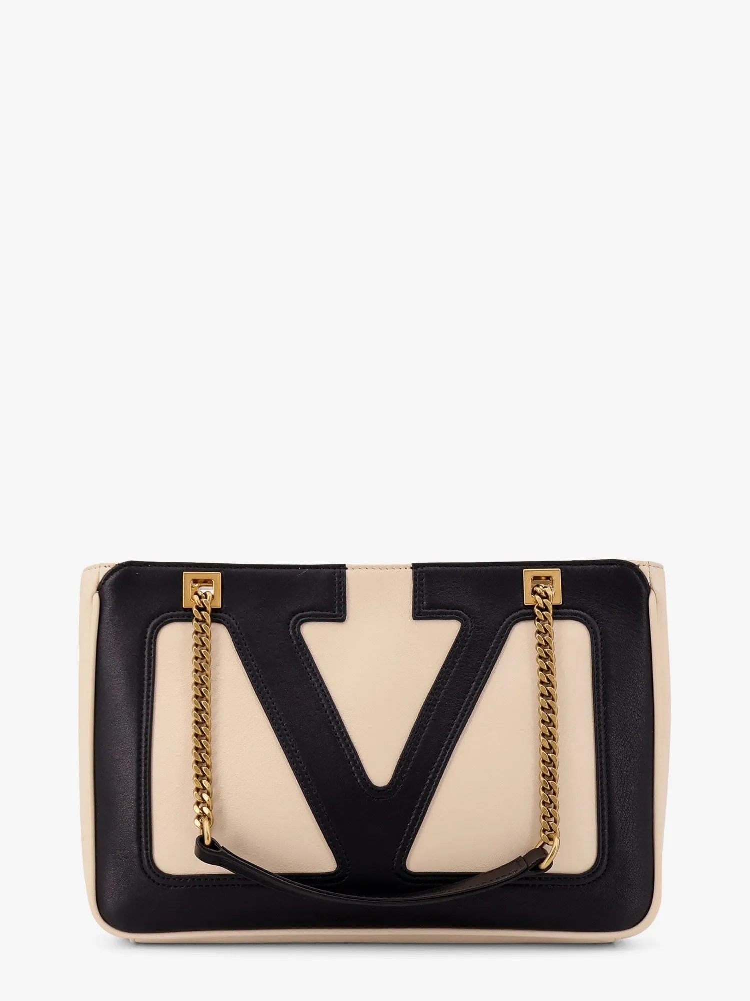 Valentino Garavani Valentino Garavani Viva Superstar Leather Shoulder Bag With Maxi Vlogo Signature On The Front